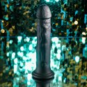 Evolved Black Thunder 25 cm - wibrujący model z ruchomymi kulkami, silikon