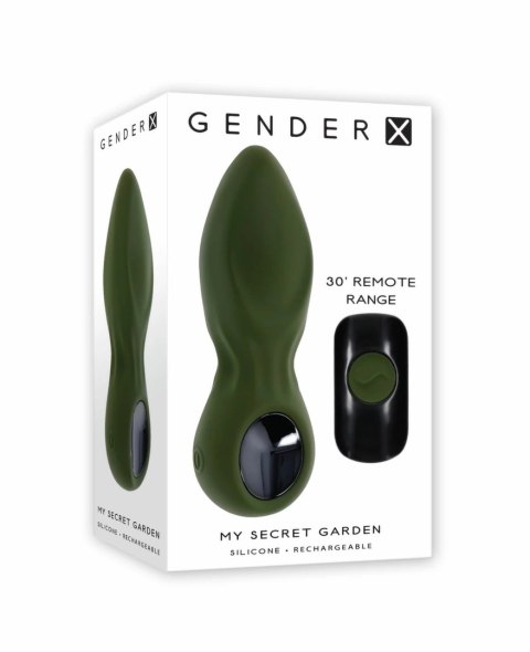 Gender X My Secret Garden model 14.6 cm pilot wodoodporny silikon Gender X My Secret Garden model 14.6 cm pilot wodoodporny silikon