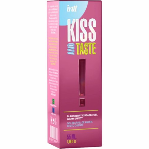 Intt Kissable żel rozgrzewający do masażu o smaku jeżyny 55 ml Intt Kissable żel rozgrzewający do masażu o smaku jeżyny 55 ml