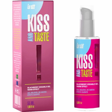 Intt Kissable żel rozgrzewający do masażu o smaku jeżyny 55 ml Intt Kissable żel rozgrzewający do masażu o smaku jeżyny 55 ml