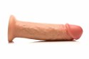 JOCK Real Skin 8" Model Wibracyjny, Jasny, Dual-Density, Silikon