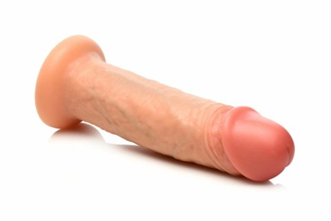 JOCK Real Skin 8" Model Wibracyjny, Jasny, Dual-Density, Silikon JOCK Real Skin 8" Model Wibracyjny, Jasny, Dual-Density, Silikon