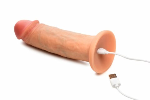 JOCK Real Skin 8" Model Wibracyjny, Jasny, Dual-Density, Silikon JOCK Real Skin 8" Model Wibracyjny, Jasny, Dual-Density, Silikon