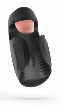 M for Men Lickety Split Black - Wibrująca maszyna intymna silikonowa