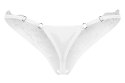 Obsessive Arrowel Stringi L/XL z transparentnego tiulu i koronką