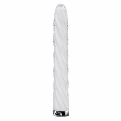 Playboy In A Twist szklany stymulator spiralny, 17,5 cm, wibracje Playboy In A Twist szklany stymulator spiralny, 17,5 cm, wibracje
