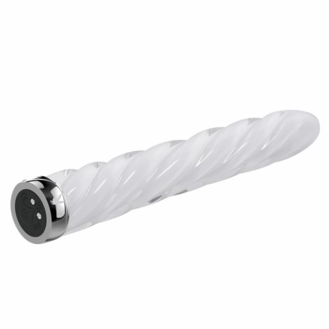 Playboy In A Twist szklany stymulator spiralny, 17,5 cm, wibracje Playboy In A Twist szklany stymulator spiralny, 17,5 cm, wibracje