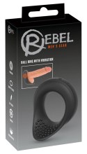 Rebel Pierścień Wibracyjny do Masażu z 10 Trybami, Silikonowy, Czarny