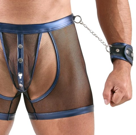 Svenjoyment Bondage zestaw: koszulka, spodnie i kajdanki, czarno-niebieski, M Svenjoyment Bondage zestaw: koszulka, spodnie i kajdanki, czarno-niebieski, M