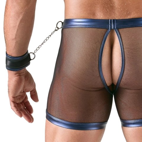Svenjoyment Bondage zestaw: koszulka, spodnie i kajdanki, czarno-niebieski, M Svenjoyment Bondage zestaw: koszulka, spodnie i kajdanki, czarno-niebieski, M