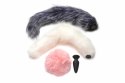 Tailz Snap-On Plug z 3 wymiennymi ogonami - silikonowy, czarny