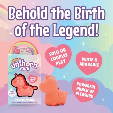 Unihorn Mini Peachy Pony - kompaktowy masażer wielofunkcyjny rożowy Unihorn Mini Peachy Pony - kompaktowy masażer wielofunkcyjny rożowy