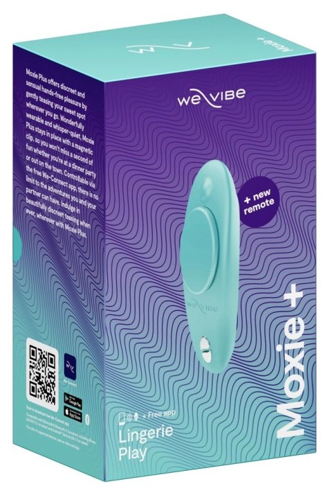 We-Vibe Moxie+ Aqua - bezprzewodowy stymulator intymny do bielizny We-Vibe Moxie+ Aqua - bezprzewodowy stymulator intymny do bielizny