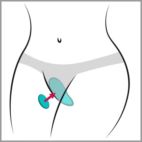 We-Vibe Moxie+ Aqua - bezprzewodowy stymulator intymny do bielizny We-Vibe Moxie+ Aqua - bezprzewodowy stymulator intymny do bielizny