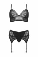 Avanua Sanne komplet 3-częściowy czarny animal print, regulowany