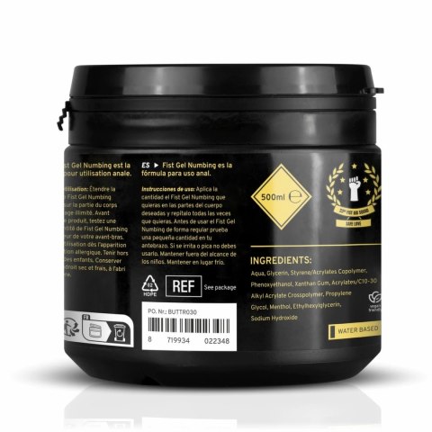 BUTTR Fisting Gel Numbing 500 ml – Żel Nawilżający z Efektem Chłodzącym | PL – Mentol, Komfort i Maksymalny Poślizg BUTTR Fisting Gel Numbing 500 ml – Żel Nawilżający z Efektem Chłodzącym | PL – Mentol, Komfort i Maksymalny Poślizg
