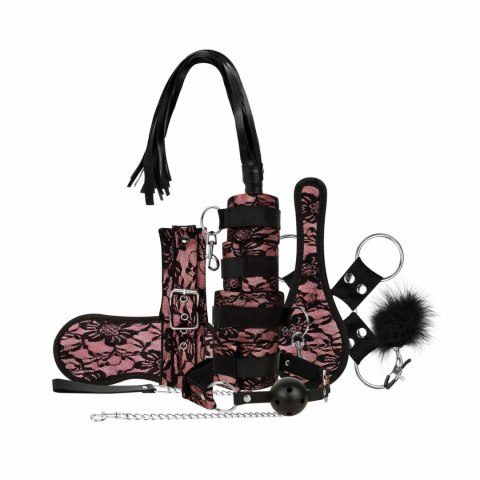Bedroom Fantasies Bound by Lace zestaw akcesoriow 8 elementow rożowy Bedroom Fantasies Bound by Lace zestaw akcesoriow 8 elementow rożowy