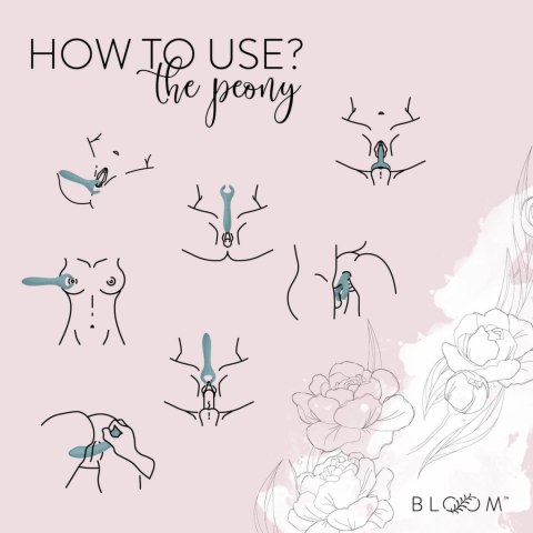 Bloom Peony Zielony - Wibrujący model dla par, silikonowy, IPX7 Bloom Peony Zielony - Wibrujący model dla par, silikonowy, IPX7