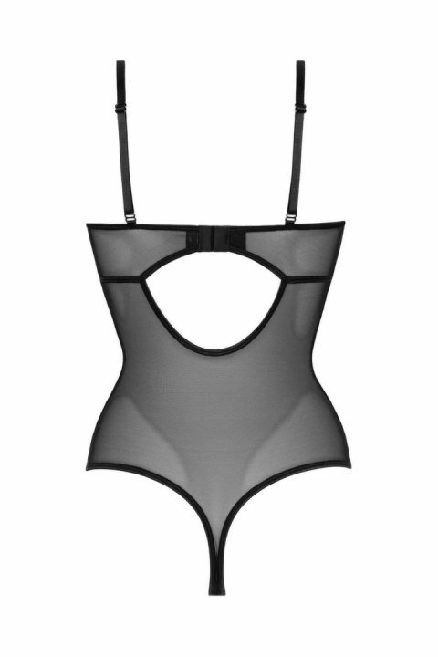 Christine Vesper Body Wetlook Czarne z Otwartą Konstrukcją S/M Christine Vesper Body Wetlook Czarne z Otwartą Konstrukcją S/M