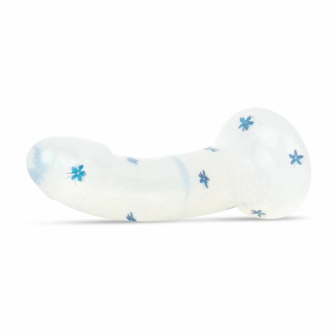 Dildo Collection Blossom Bliss Blue Glitter Design 19 cm silikonowy model Dildo Collection Blossom Bliss Blue Glitter Design 19 cm silikonowy model