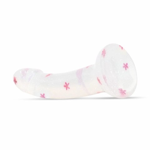 Dildo Collection Flower Power model Pink Glitter 15 cm żelowy design Dildo Collection Flower Power model Pink Glitter 15 cm żelowy design