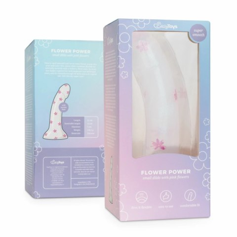 Dildo Collection Flower Power model Pink Glitter 15 cm żelowy design Dildo Collection Flower Power model Pink Glitter 15 cm żelowy design