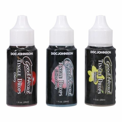 Doc Johnson GoodHead Tingle Drops zestaw 3 smakow 29 ml aplikator Doc Johnson GoodHead Tingle Drops zestaw 3 smakow 29 ml aplikator