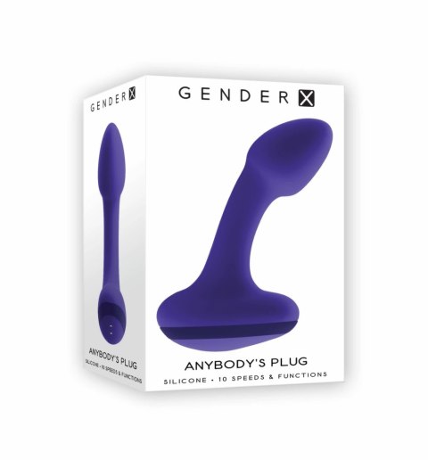 Evolved Novelties Anybody's Plug fioletowy - ergonomiczny model z falistą linią Evolved Novelties Anybody's Plug fioletowy - ergonomiczny model z falistą linią