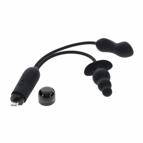 Evolved Novelties Double My Pleasure czarny system wibracyjny duo Evolved Novelties Double My Pleasure czarny system wibracyjny duo