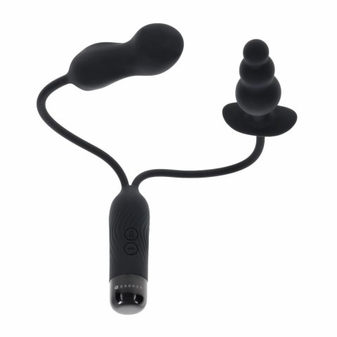 Evolved Novelties Double My Pleasure czarny system wibracyjny duo Evolved Novelties Double My Pleasure czarny system wibracyjny duo