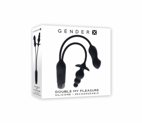 Evolved Novelties Double My Pleasure czarny system wibracyjny duo Evolved Novelties Double My Pleasure czarny system wibracyjny duo