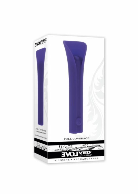 Evolved Novelties Full Coverage Purple - wibrujący aplikator z osłoną Evolved Novelties Full Coverage Purple - wibrujący aplikator z osłoną