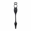Evolved Novelties Plug & Tug Black - Zestaw z wibrującym pierścieniem