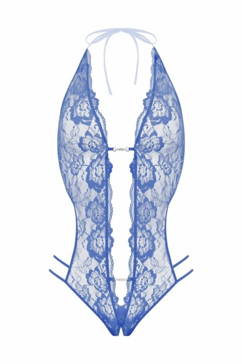 Passion Renee koronkowe body z otwartą częścią dolną niebieskie Passion Renee koronkowe body z otwartą częścią dolną niebieskie