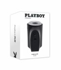 Playboy Come Along Black - dwustronna maszyna intymna z teksturą