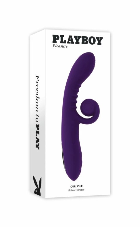 Playboy Curlicue Purple - wielofunkcyjny model spiralny z dwoma silnikami Playboy Curlicue Purple - wielofunkcyjny model spiralny z dwoma silnikami