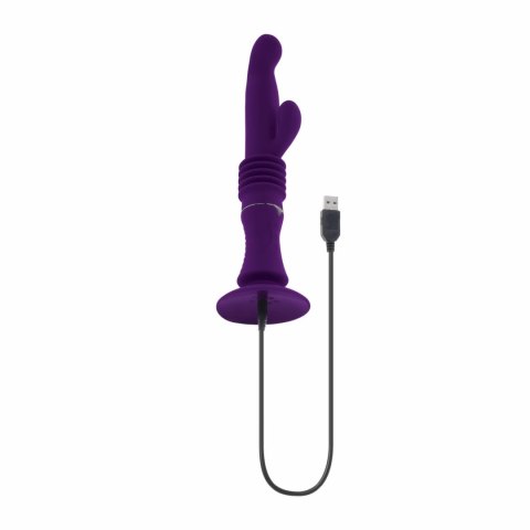 Playboy Hoppy Ending Purple - wielofunkcyjny model intymny z funkcją ruchu Playboy Hoppy Ending Purple - wielofunkcyjny model intymny z funkcją ruchu