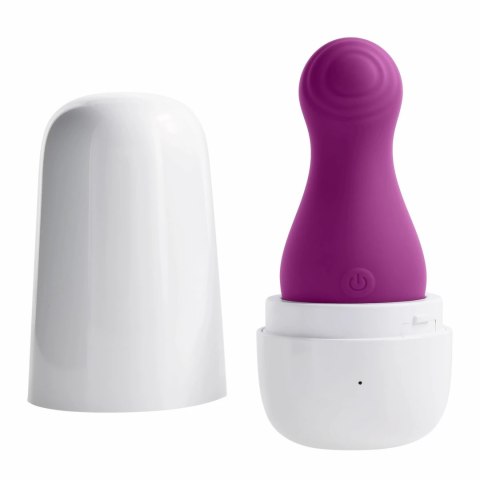 Playboy The Jet Set Tapping Magenta - kompaktowy masażer pulsacyjny USB Playboy The Jet Set Tapping Magenta - kompaktowy masażer pulsacyjny USB