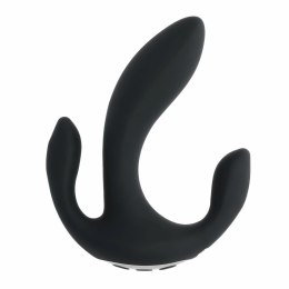 Playboy Triple Threat Black - Wielofunkcyjny wibrator trojstrefowy
