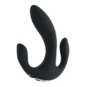 Playboy Triple Threat Black - Wielofunkcyjny wibrator trojstrefowy