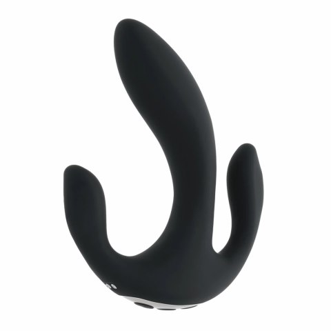 Playboy Triple Threat Black - Wielofunkcyjny wibrator trojstrefowy Playboy Triple Threat Black - Wielofunkcyjny wibrator trojstrefowy