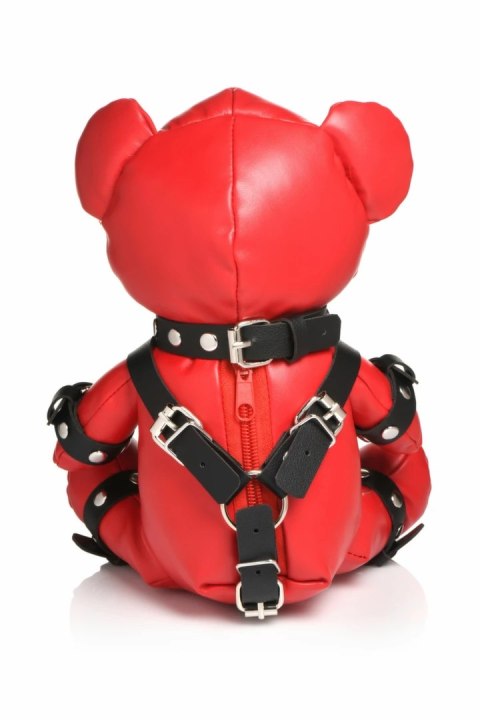 XR Brands Gimp Bear Red - kolekcjonerski miś w czerwonym stroju vegan leather XR Brands Gimp Bear Red - kolekcjonerski miś w czerwonym stroju vegan leather