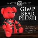 XR Brands Gimp Bear Red - kolekcjonerski miś w czerwonym stroju vegan leather