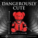 XR Brands Gimp Bear Red - kolekcjonerski miś w czerwonym stroju vegan leather