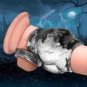 XR Brands Night Prowler silikonowy pierścień z uchwytem szary