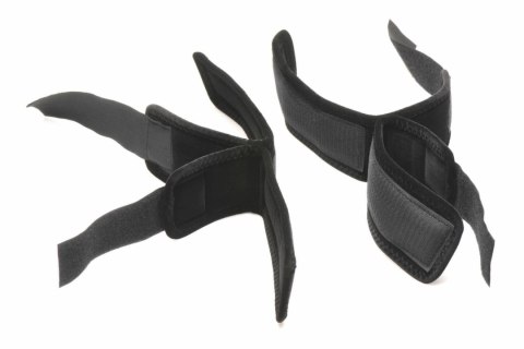 XR Brands Zestaw Manżet Nylonowych na Nadgarstki i Kostki Czarny XR Brands Zestaw Manżet Nylonowych na Nadgarstki i Kostki Czarny