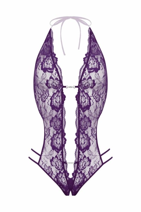 Renee koronkowe body z otwartą częścią dolną fioletowe S-L Renee koronkowe body z otwartą częścią dolną fioletowe S-L
