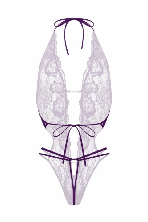 Renee koronkowe body z otwartą częścią dolną fioletowe S-L Renee koronkowe body z otwartą częścią dolną fioletowe S-L