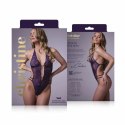 Renee koronkowe body z otwartą częścią dolną fioletowe S-L
