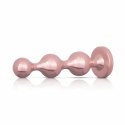 Rosy Gold Zestaw Metalowych Zatyczek 3 szt. Rose Gold Dekoracyjny Kryształ